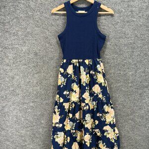 Maurices Dress Women Blue Floral Sheath